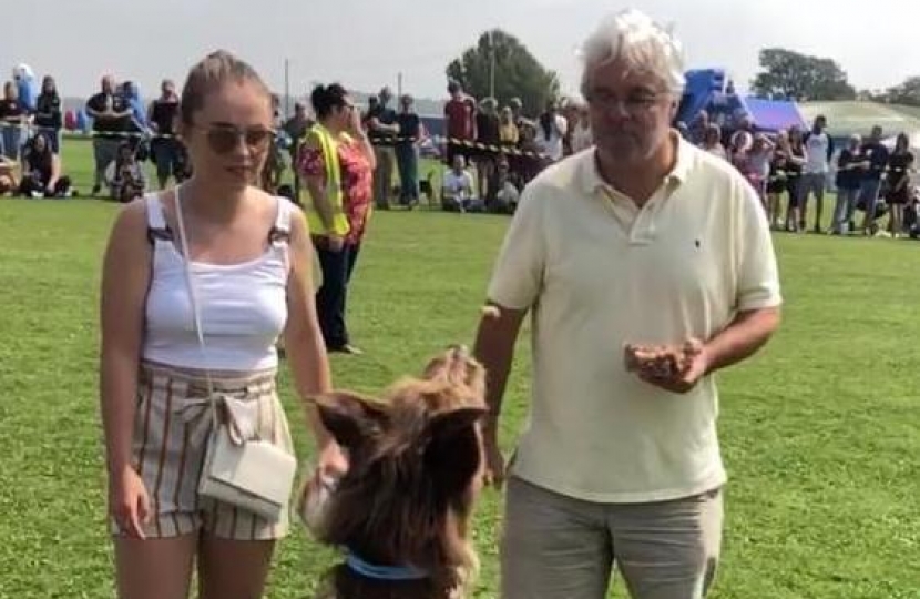 Cllr Vincent Driscoll at the dog show 